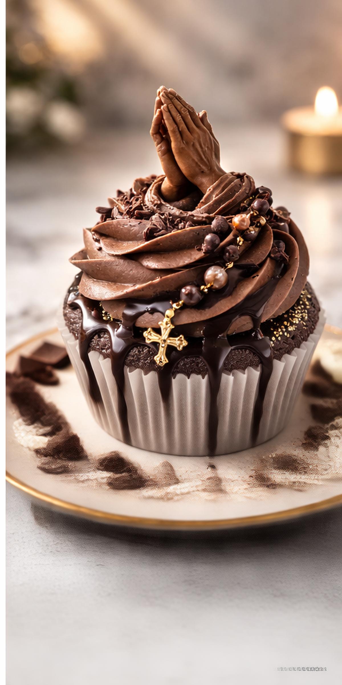Blessed Chocolate Bliss cupcake